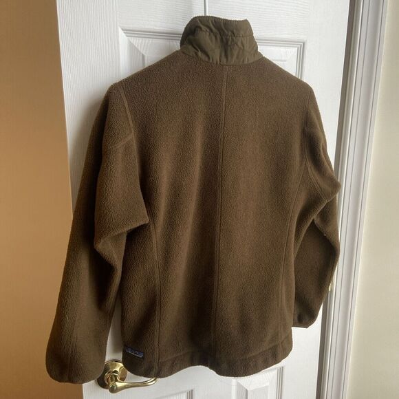 Patagonia Vintage Jacket 90s Synchilla Brown Fleece Small Made USA Retro Comfy - Picture 2 of 15